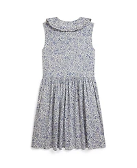 Polo Ralph Lauren Girls' 7-16 Floral Peter Pan Collar Shirtdress