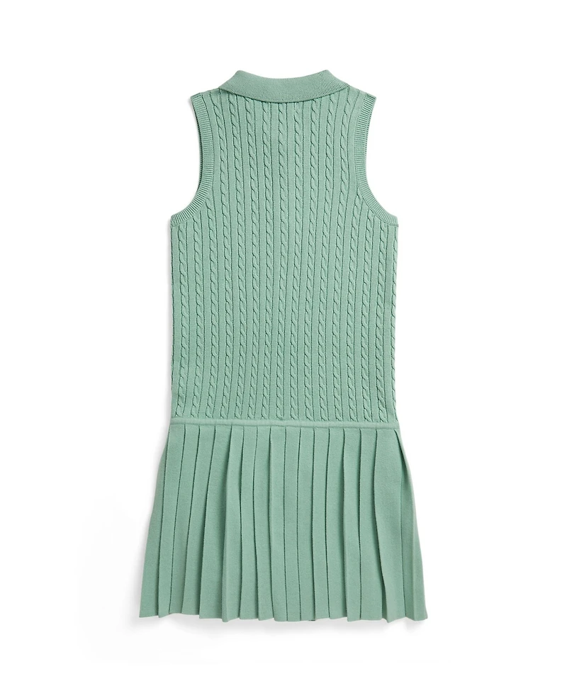 Polo Ralph Lauren Girls' 7-16 Mini-Cable Collar Dress