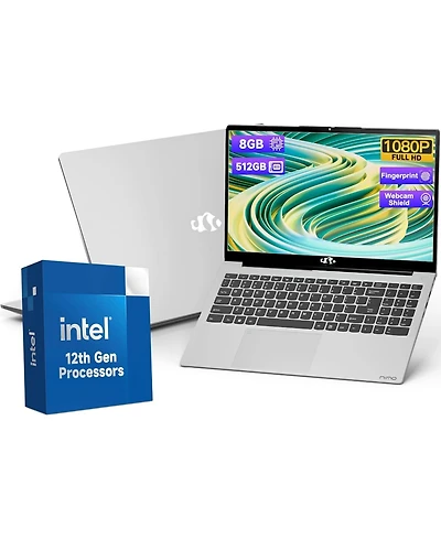 Nimo Fhd Student Laptop Intel 12th Gen N100 8GB Ram 512GB Ssd Backlit Keyboard