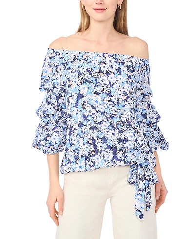 Vince Camuto Women's Off-The-Shoulder Bubble Sleeves Top