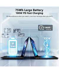 Nimo 17.3" Ai Laptop, Amd Ryzen 9 Hx 370(50 Tops Npu), Radeon 890M, 32GB Ram 1TB Ssd, DDR5, 144Hz, Pd 100W Usb-c 4.0,