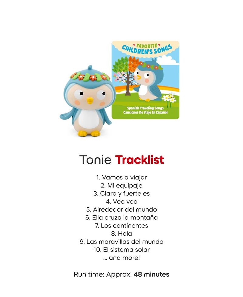 Tonies Spanish Celebration and Traveling Songs Audio Toys, 2-Pack