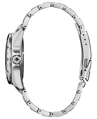 Citizen Men's Promaster Land Tough Gmt Silver-Tone Stainless Steel Bracelet Watch, 39.5mm