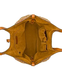 Patricia Nash Santorini Medium Woven Straw Satchel