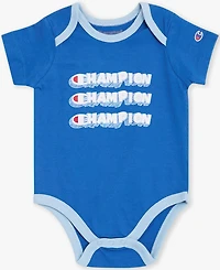 Champion Baby Boys' Round Neck Bodysuits & Elastic Joggers, 3-Piece Set