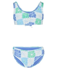 Roxy Girls' 8-16 Floral V-Neck Top & Bottoms Bikini, 2-Piece Set