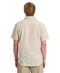 Quiksilver Men's Dobby Stripe Short-Sleeve Shirt