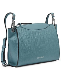 Calvin Klein Garnet Adjustable Top Zipper Crossbody