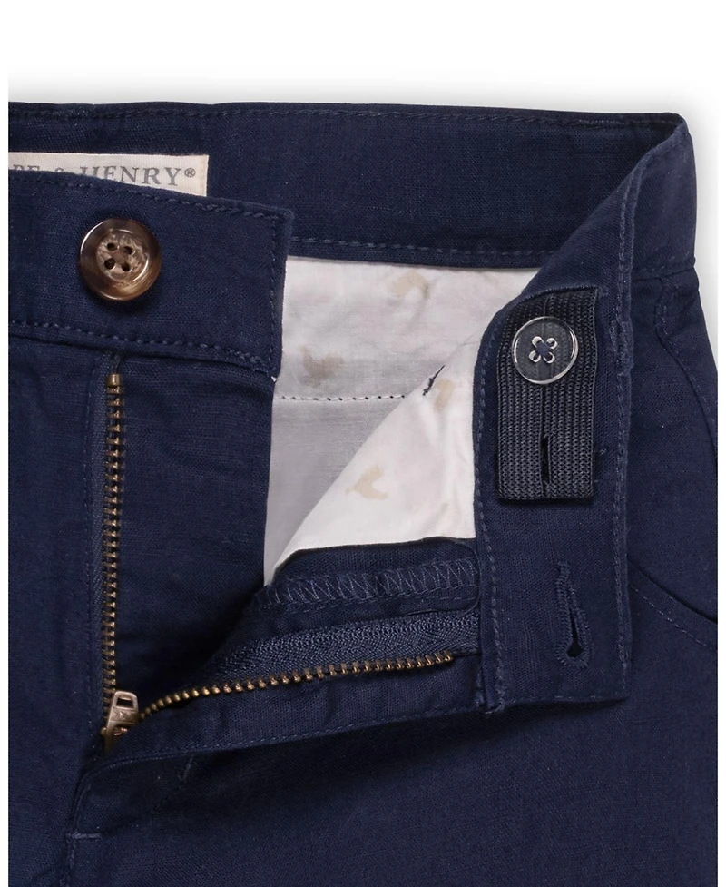 Hope & Henry Toddler Boys Linen Blend Short