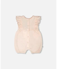 Deux par Baby Girls Cotton Jersey Romper with Frills