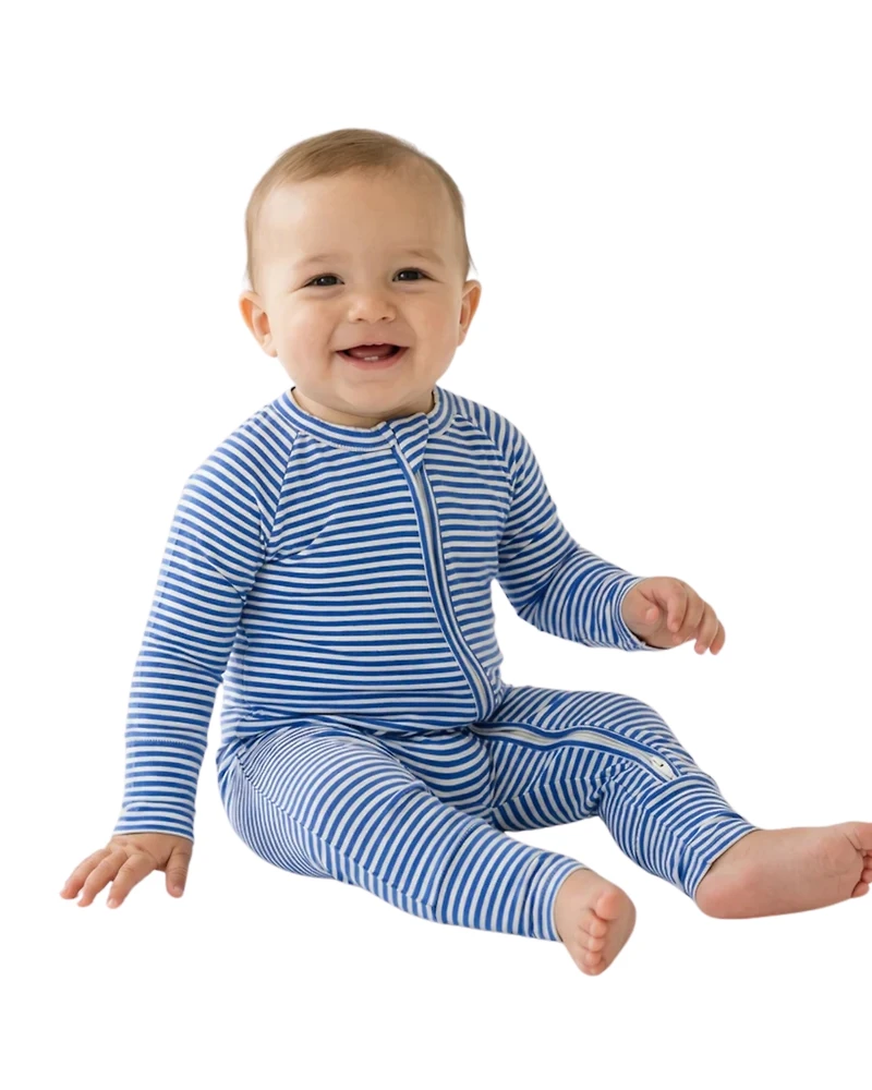 Motette Boys Cobalt Stripe Bamboo Sleeper