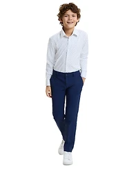 Michael Kors Boys' 8-20 Spead Collar Arrow Print Shirt
