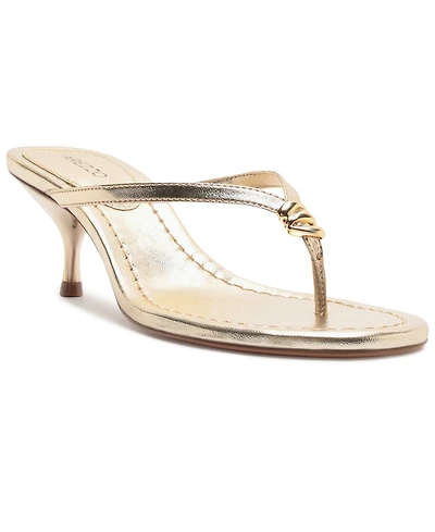 Arezzo Women's Lia Slip-On Low Stiletto Sandals