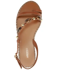 Arezzo Women's Diana Round Toe Flat Sandals