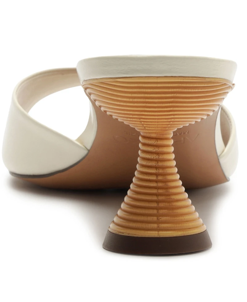 Arezzo Women's Luciana Slip-On Low Stiletto Sandals