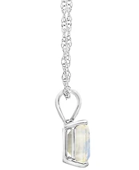 Macy's Moonstone (1-7/8 ct. t.w.) Pendant Necklace 14k White Gold (Also Available Topaz)