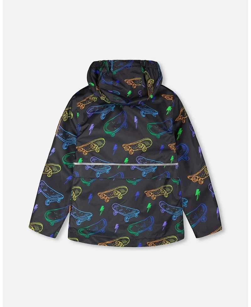 Deux par Big Boys 3-in-1 Two-Piece Mid-Season Outerwear Set Printed Skateboards