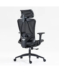 Boyel Living High-Back Mesh Office Chair with 3D Armrests & Adjustable Recline, Black