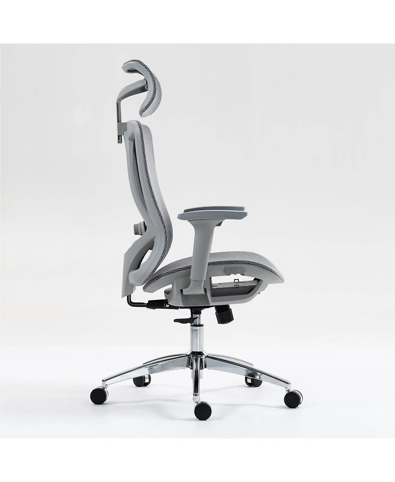 Boyel Living High-Back Mesh Office Chair with 3D Armrests & Adjustable Recline, Black