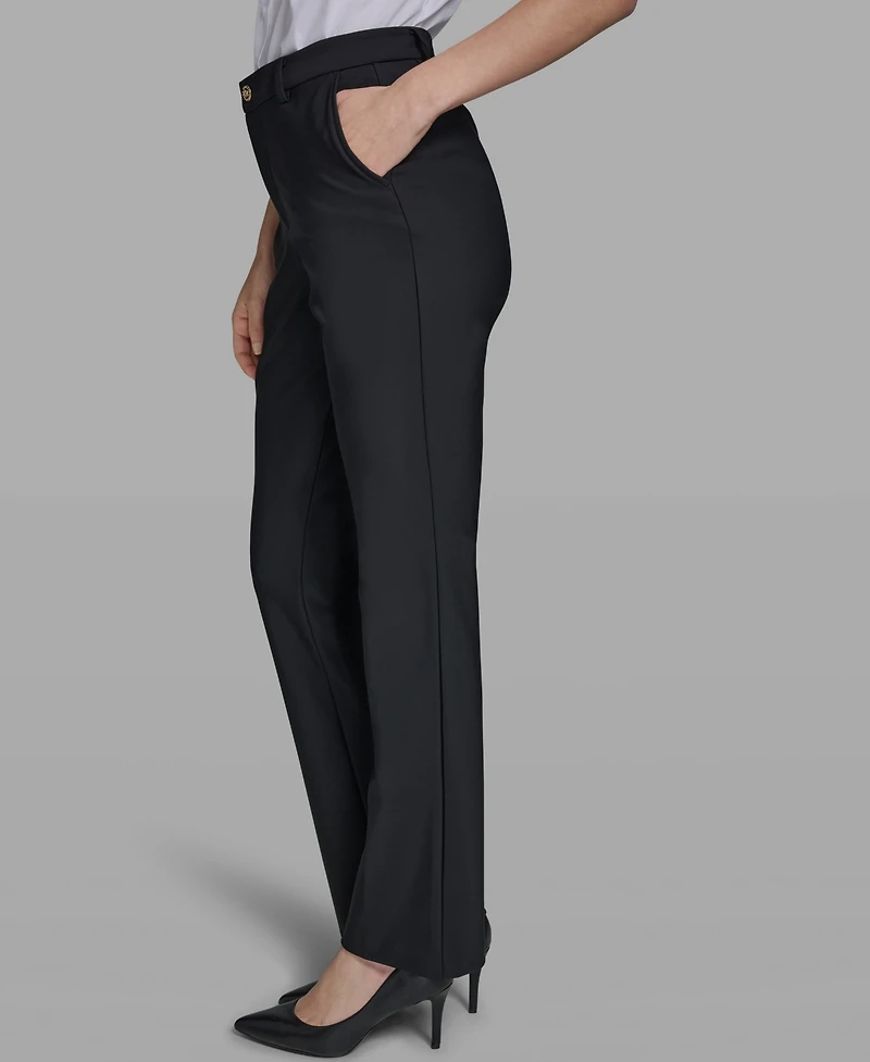 Karl Lagerfeld Paris Women's Straight Compression Pants