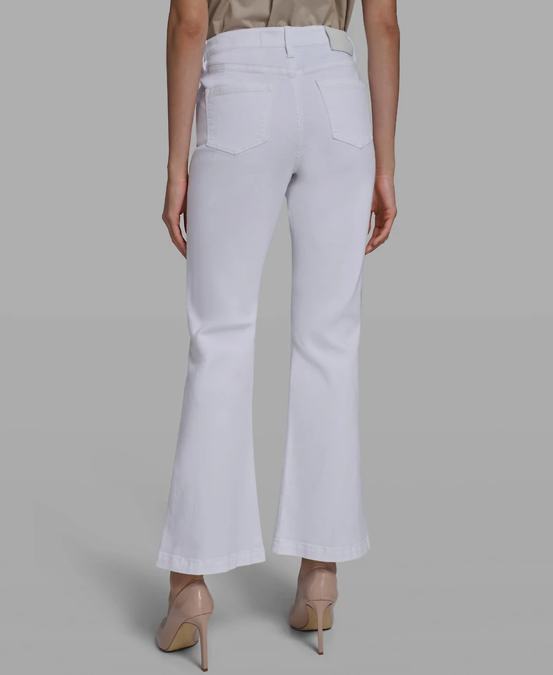 Karl Lagerfeld Paris Women's Mid Rise Straight Jeans