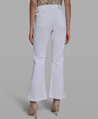 Karl Lagerfeld Paris Women's Mid Rise Straight Jeans