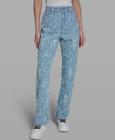 Karl Lagerfeld Paris Women's Straight Denim Pants