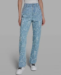 Karl Lagerfeld Paris Women's Straight Denim Pants