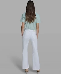 Karl Lagerfeld Paris Women's Mid Rise Flare Jeans