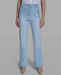 Karl Lagerfeld Paris Women's Sailor Flare Jeans