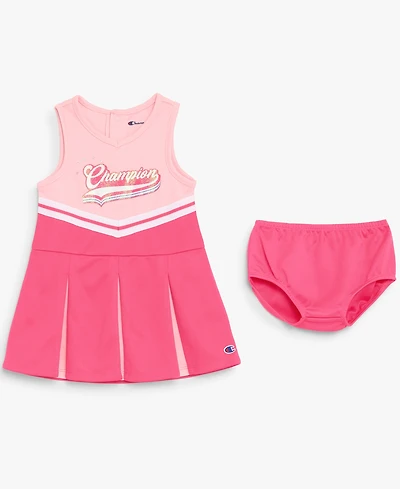 Champion Baby Girls' V-Neck Dress and Bloomers