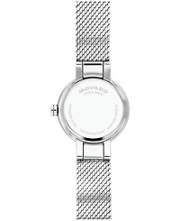 Movado Women's Museum Velura Mini Swiss Quartz Stainless Steel Watch, 21mm