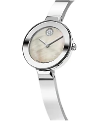 Movado Women's Bold Bangle Swiss Quartz Stainless Steel Watch, 28mm