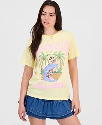 Grayson Threads, The Label Juniors' Mickey Minnie Surf Graphic T-Shirt