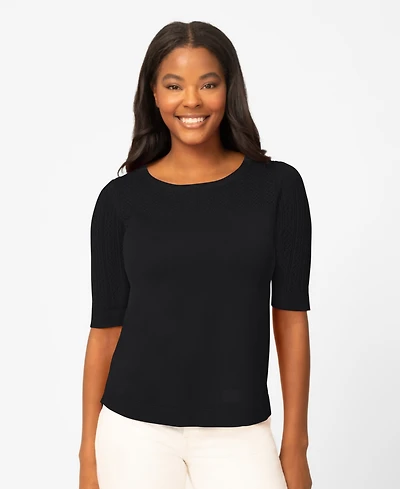 Melissa Paige Women's Cable Round Hem Sweater, Macy's Exclusive