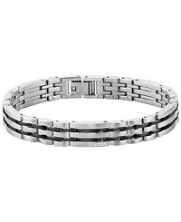 Hugo Boss Men Wesley Stainless Steel Ionic Plated Black Steel Bracelet