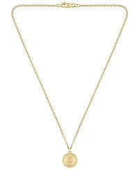 Hugo Boss Men's North Ionic Plated Thin Gold Steel Necklace