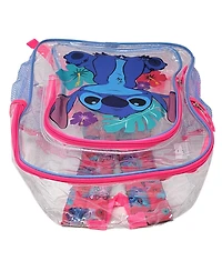 Disney Stitch Transparent Backpack Clear 16" Girls School Bag