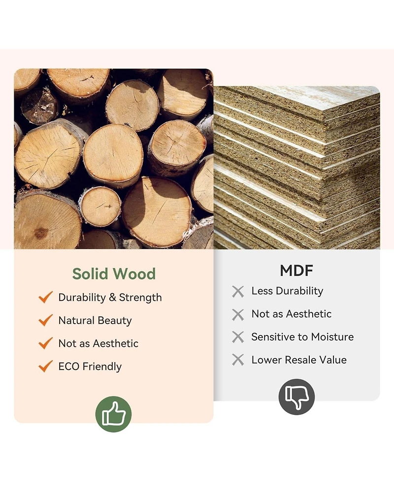 Tribesigns 63-Inch Solid Wood Console Table, Farmhouse Long Sofa Table Behind Couch with Geometric Base for Entryway, Entrance, Living Room