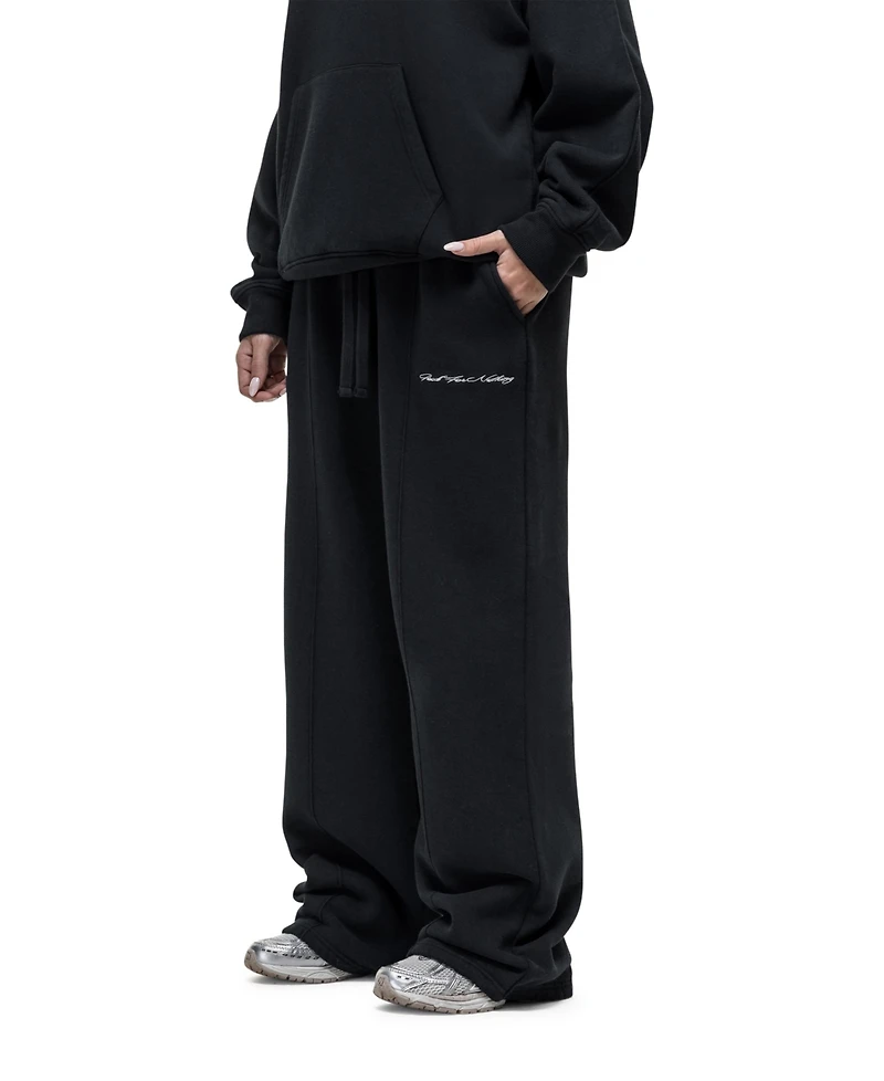 Good For Nothing Women's Scribble Black Relaxed Joggers