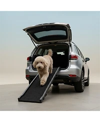 Aostirmotor Foldable Pet Ramp, Gentle Slope Dog Car Ramp for Easy Access