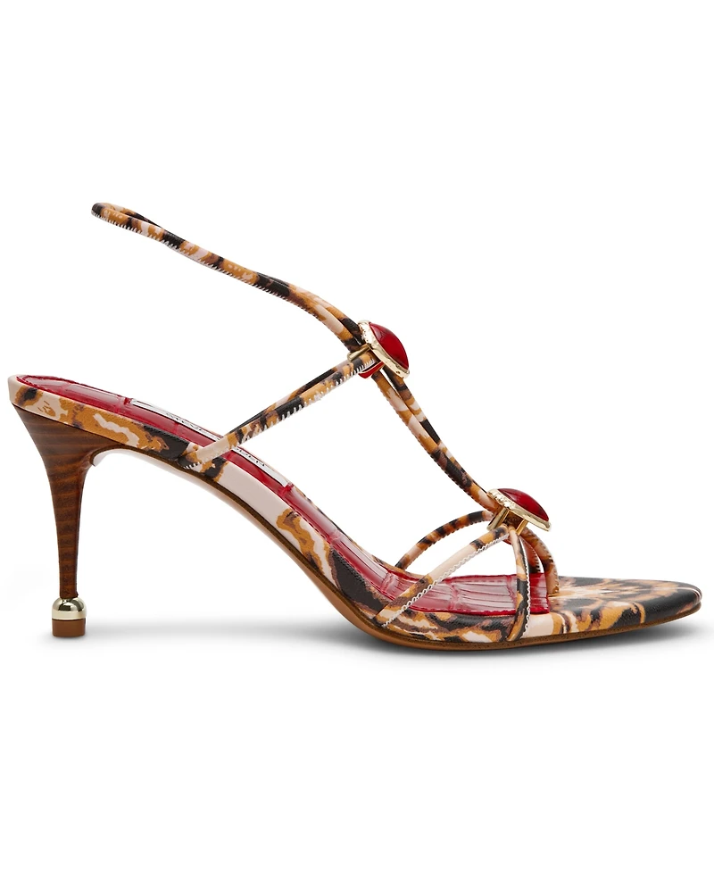 Steve Madden Women's Ramos Strappy Embellished Stiletto Heel Dress Sandals