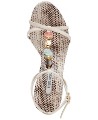 Steve Madden Women's Frenzi Novelty T-Strap Stiletto Heel Dress Sandals