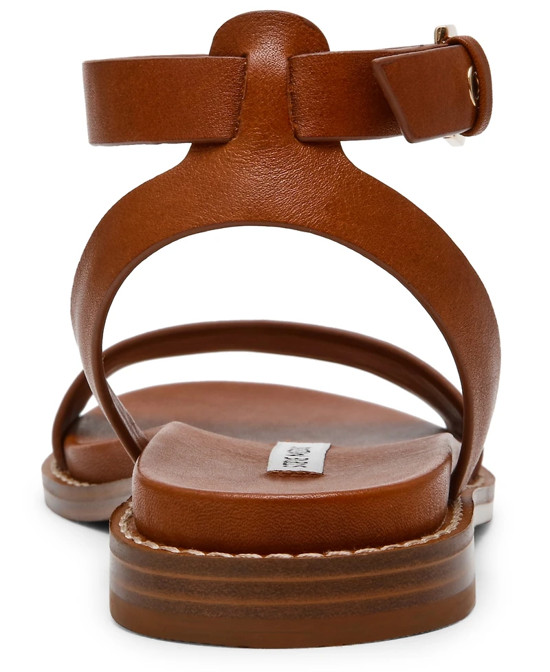 Steve Madden Women's Dandi Round Toe Flat Sandals