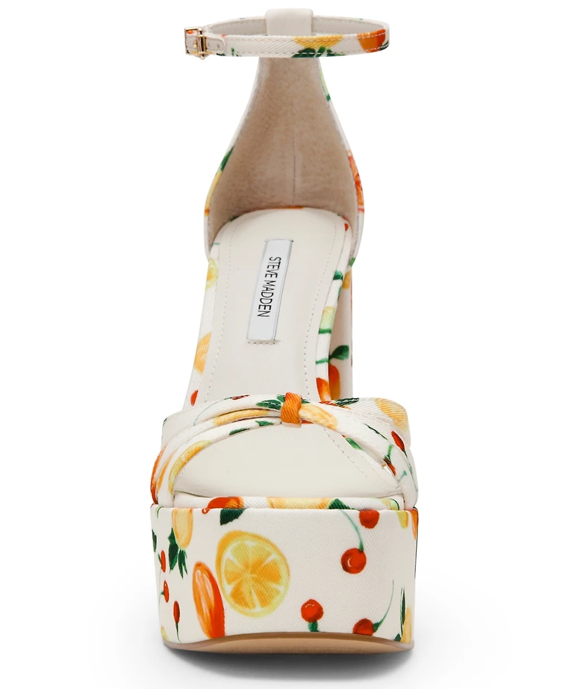 Steve Madden Women's Retro Strappy Block Heel Platform Dress Sandals