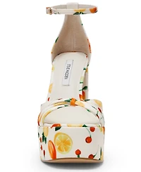 Steve Madden Women's Retro Strappy Block Heel Platform Dress Sandals