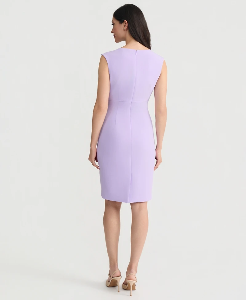 Kasper Women's Stretch Crepe Sheath Dress, Regular & Petite