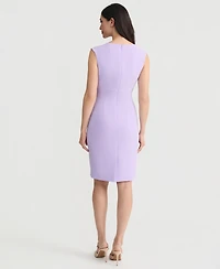 Kasper Women's Stretch Crepe Sheath Dress, Regular & Petite