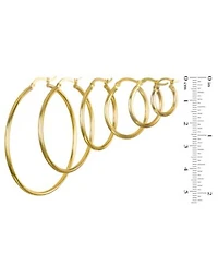 Macys Hoop Earrings In 10k Yellow Gold Collection