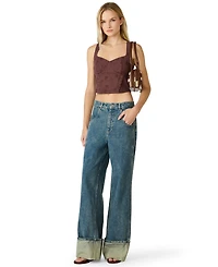 Steve Madden Women's Dixie Sweetheart Neck Top